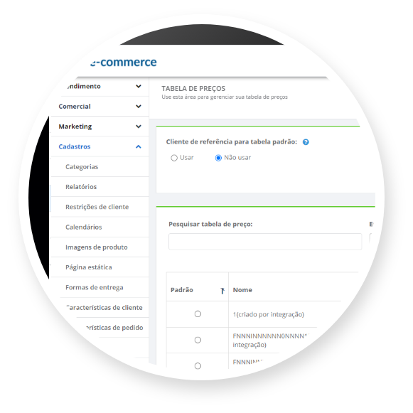 Grupo 1284 Uso de tabelas de preço do WinThor